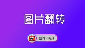 使用图片小能手对图片进行水平翻转、垂直翻转或同时翻转